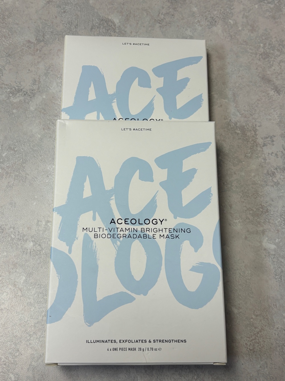 Aceology Multi-Vitamin Brightening Face Masks Bundle 8 Masks Total NEW Exp 6/28